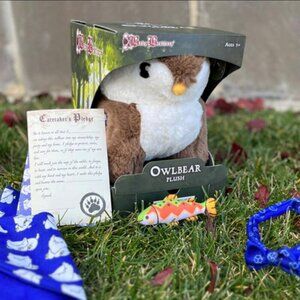 Owlbear‎ Plush - Luxury Owl Bear Stuffed Animal - Boxed & Accessories - Brown
